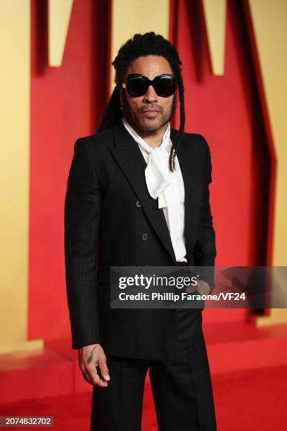 Lenny Kravitz attends the 2024 Vanity Fair Oscar Party Hosted By Radhika Jones at Wallis Annenberg Center for the Performing Arts on March 10, 2024...
