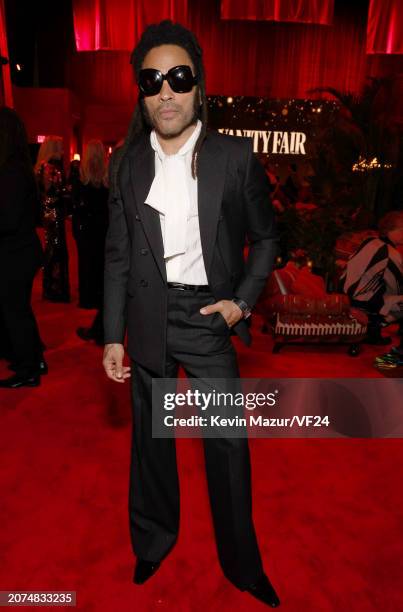 Lenny Kravitz attends the 2024 Vanity Fair Oscar Party Hosted By Radhika Jones at Wallis Annenberg Center for the Performing Arts on March 10, 2024...