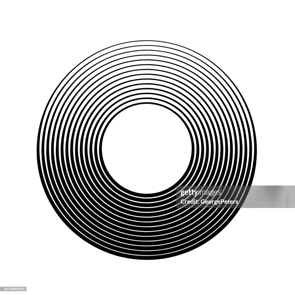 Circle with Concentric Stripes