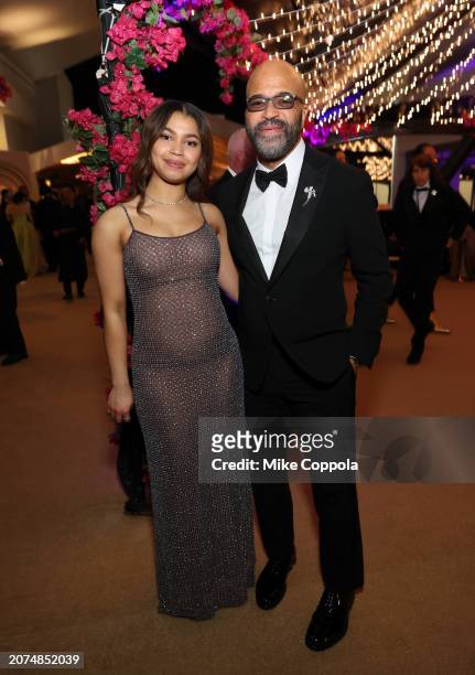 Juno Wright and Jeffrey Wright attend the Governors Ball during the 96th Annual Academy Awards at Dolby Theatre on March 10, 2024 in Hollywood,...