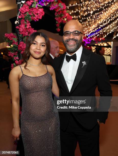 Juno Wright and Jeffrey Wright attend the Governors Ball during the 96th Annual Academy Awards at Dolby Theatre on March 10, 2024 in Hollywood,...