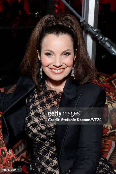 Fran Drescher attends the 2024 Vanity Fair Oscar Party Hosted By Radhika Jones at Wallis Annenberg Center for the Performing Arts on March 10, 2024...