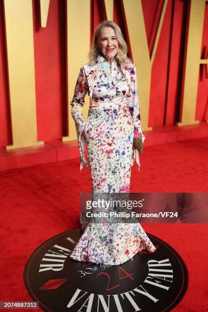 Catherine O'Hara attends the 2024 Vanity Fair Oscar Party Hosted By Radhika Jones at Wallis Annenberg Center for the Performing Arts on March 10,...