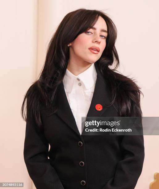 Billie Eilish attends the 96th Annual Academy Awards on March 10, 2024 in Hollywood, California.