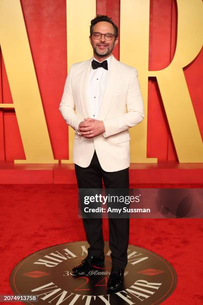 Nick Kroll attends the 2024 Vanity Fair Oscar Party Hosted By Radhika Jones at Wallis Annenberg Center for the Performing Arts on March 10, 2024 in...