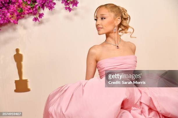 Ariana Grande attends the 96th Annual Academy Awards on March 10, 2024 in Hollywood, California.