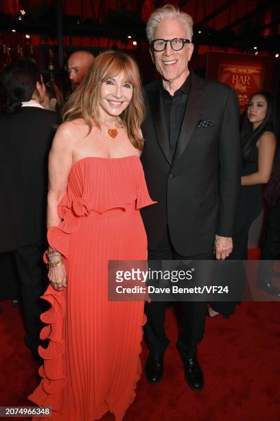 Mary Steenburgen and Ted Danson attend the 2024 Vanity Fair Oscar Party Hosted By Radhika Jones at Wallis Annenberg Center for the Performing Arts on...