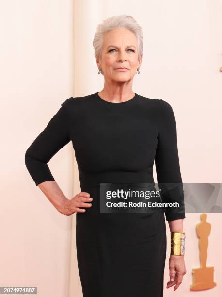 Jamie Lee Curtis attends the 96th Annual Academy Awards on March 10, 2024 in Hollywood, California.