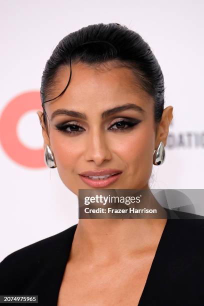 Nazanin Mandi attends the Elton John AIDS Foundation's 32nd Annual Academy Awards Viewing Party on March 10, 2024 in West Hollywood, California.