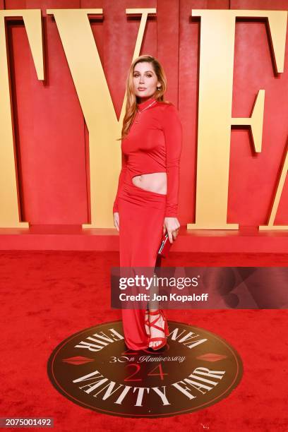 Trace Lysette attends the 2024 Vanity Fair Oscar Party Hosted By Radhika Jones at Wallis Annenberg Center for the Performing Arts on March 10, 2024...