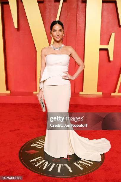 Olivia Munn attends the 2024 Vanity Fair Oscar Party Hosted By Radhika Jones at Wallis Annenberg Center for the Performing Arts on March 10, 2024 in...