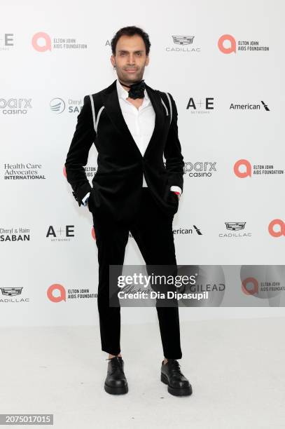 Jeetendr Sehdev attends the Elton John AIDS Foundation's 32nd Annual Academy Awards Viewing Party on March 10, 2024 in West Hollywood, California.