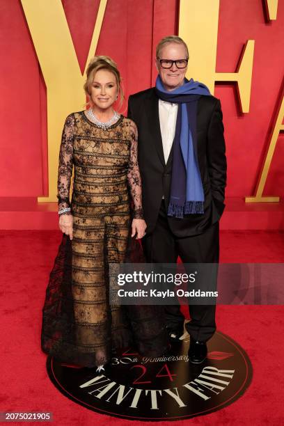 Kathy Hilton and Richard Hilton attend the 2024 Vanity Fair Oscar Party Hosted By Radhika Jones at Wallis Annenberg Center for the Performing Arts on...