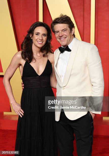Lauren Schuker Blum and Jason Blum attends the 2024 Vanity Fair Oscar Party Hosted By Radhika Jones at Wallis Annenberg Center for the Performing...