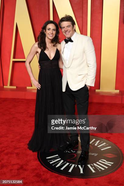 Lauren Schuker Blum and Jason Blum attends the 2024 Vanity Fair Oscar Party Hosted By Radhika Jones at Wallis Annenberg Center for the Performing...