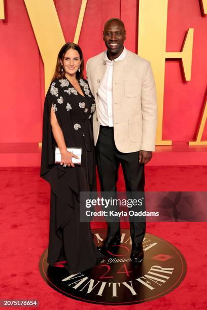 Hélène Sy and Omar Sy attend the 2024 Vanity Fair Oscar Party Hosted By Radhika Jones at Wallis Annenberg Center for the Performing Arts on March 10,...