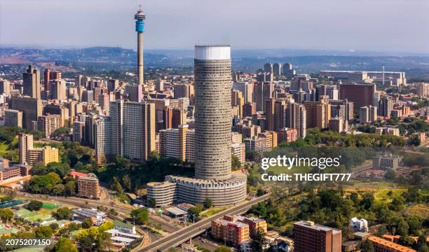 cityscape of hillbrow in johannesburg - southern africa stock pictures, royalty-free photos & images
