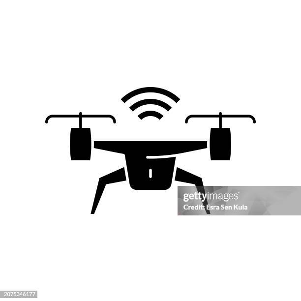 drone solid icon design. suitable for infographics, web pages, mobile apps, ui, ux, and gui design. - drone view stock illustrations