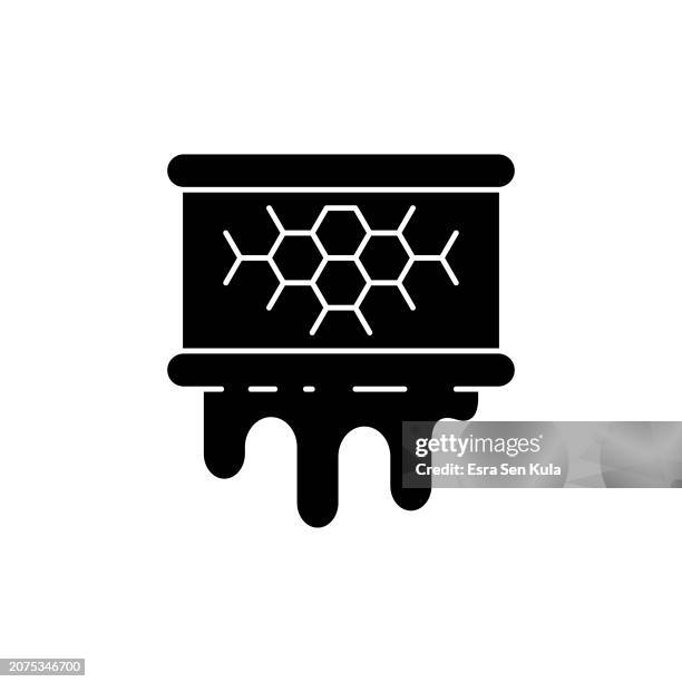 honeycomb solid icon design. suitable for infographics, web pages, mobile apps, ui, ux, and gui design. - bees pollinating stock illustrations