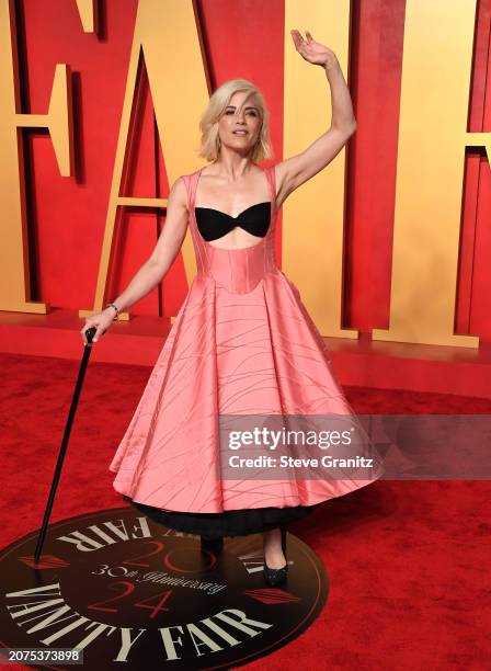 Selma Blair arrives at the 2024 Vanity Fair Oscar Party Hosted By Radhika Jones at Wallis Annenberg Center for the Performing Arts on March 10, 2024...