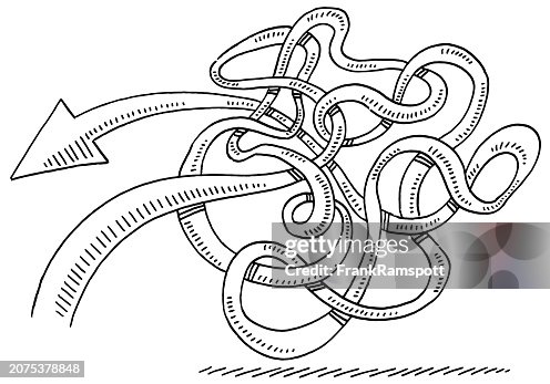 Arrow Back And Forth Intertwined Drawing Arrow Back And Forth Intertwined Drawing