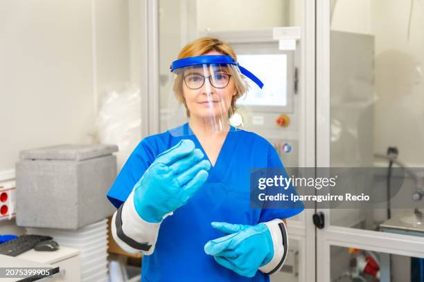 Lab Security Uniform 99 Lab Safety Gear Stock Photos, High-Res Pictures, and Images - Getty ...