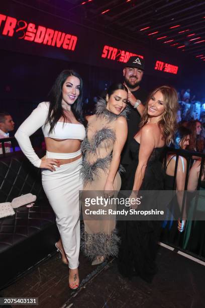 Courtney Tilla, CJ Sparxx, Tony Nino and Rachel Brook attend Affinity Nightlife's 'Dream In Gold' Oscars After-Party at Academy LA on March 10, 2024...