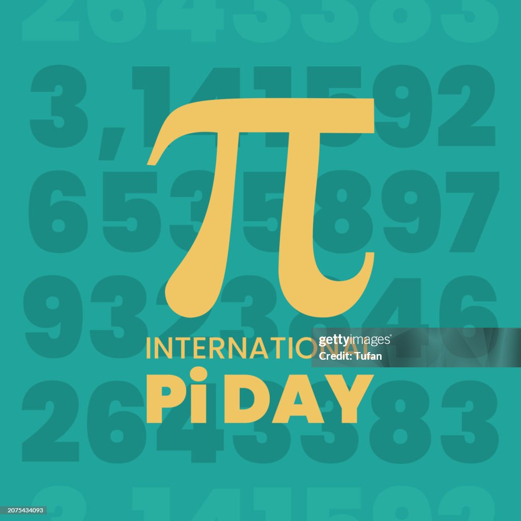 Pi Day - Happy Pi Day, March 14, Post Design, Pi Day Card