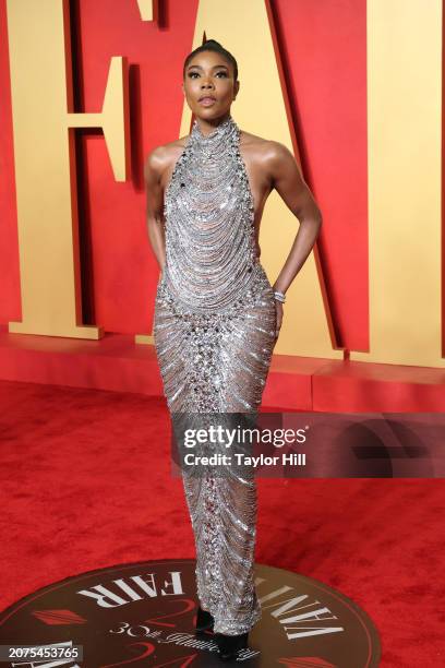 Gabrielle Union attends the 2024 Vanity Fair Oscar Party hosted by Radhika Jones at Wallis Annenberg Center for the Performing Arts on March 10, 2024...