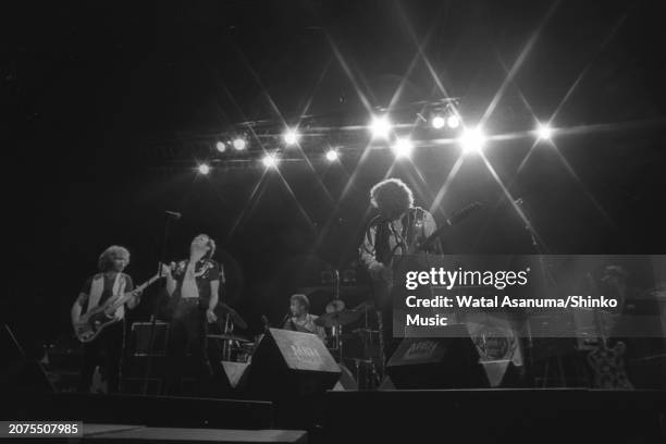 British band Baker Gurvitz Army (Ginger Baker drums, Adrian Gurvitz , guitar, Paul Gurvitz , Mr Snips vocals, Peter Lemer perform at 'The Great...