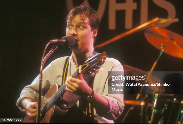 British band XTC perform on BBC TV music programme 'Old Grey Whistle Test' on 6th April 1982. Andy Partridge vocals.