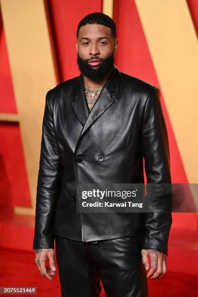 Odell Beckham Jr. Attends the 2024 Vanity Fair Oscar Party hosted by Radhika Jones at Wallis Annenberg Center for the Performing Arts on March 10,...