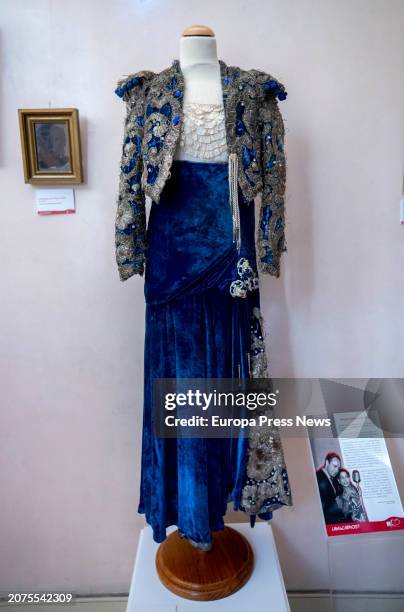 Carmen Amaya's dress displayed during the exhibition 'Shall we dance? 125 years of dance in Spain', at the headquarters of the SGAE, on 11 March,...