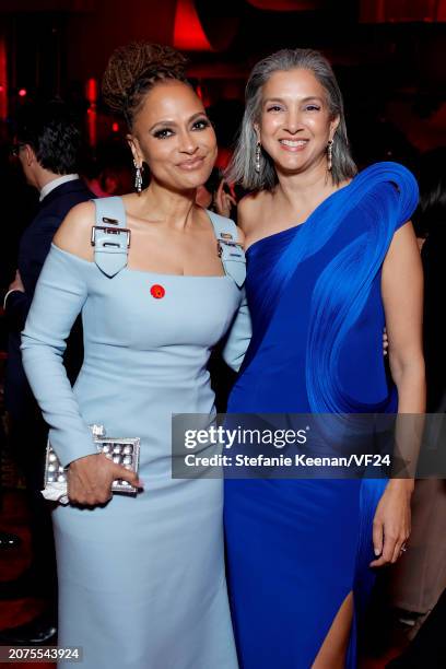 Ava DuVernay and Radhika Jones, Editor-in-Chief of Vanity Fair, attend the 2024 Vanity Fair Oscar Party Hosted By Radhika Jones at Wallis Annenberg...