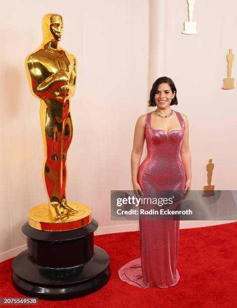 America Ferrera attends the 96th Annual Academy Awards on March 10, 2024 in Hollywood, California.