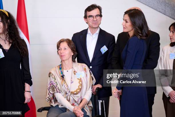 Queen Letizia of Spain attends a commemorative event for the European Day of the Victims of Terrorism at the Royal Collection Gallery on March 11,...