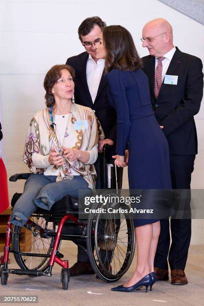 Queen Letizia of Spain attends a commemorative event for the European Day of the Victims of Terrorism at the Royal Collection Gallery on March 11,...