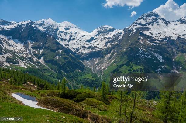 tyroler alps in austria during springtime - high tauern stock pictures, royalty-free photos & images