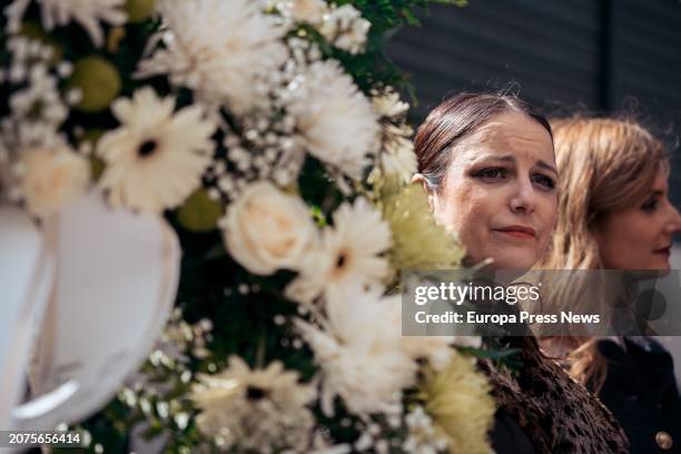 The delegate of Culture, Tourism and Sport of the Madrid City Council, Andrea Levy, during a tribute for the victims of the 11M attack on its 20th...