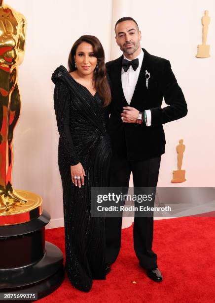 Jomana Al-Rashid and Mohammed Al Turki attend the 96th Annual Academy Awards on March 10, 2024 in Hollywood, California.