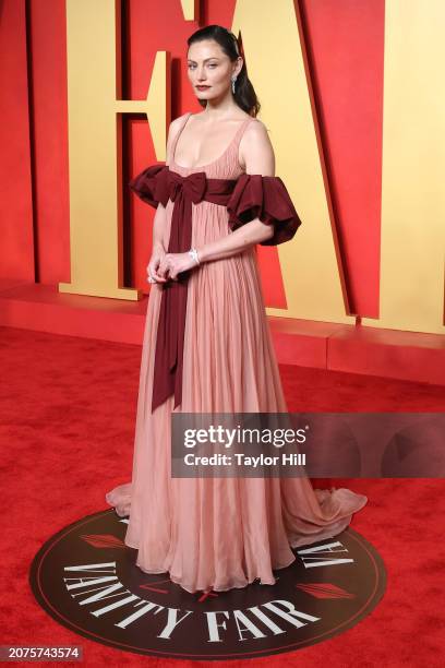 Phoebe Jane Tonkin attends the 2024 Vanity Fair Oscar Party hosted by Radhika Jones at Wallis Annenberg Center for the Performing Arts on March 10,...