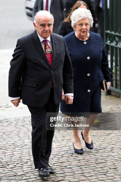 The President of Malta George Vella and Miriam Vella attend the 2024 Commonwealth Day Service at Westminster Abbey on March 11, 2024 in London,...