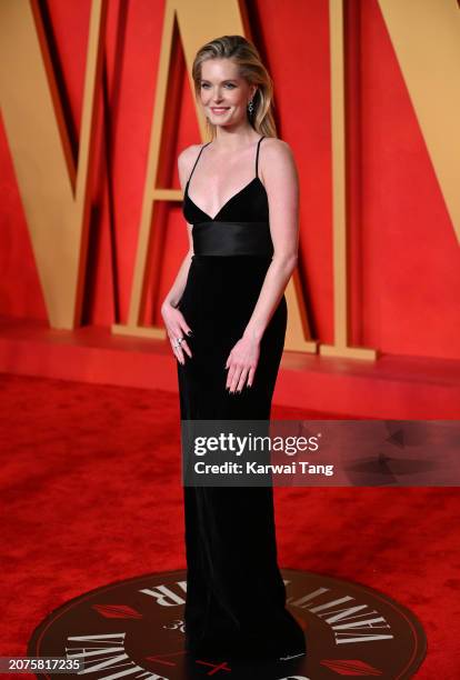 Meghann Fahy attends the 2024 Vanity Fair Oscar Party hosted by Radhika Jones at the Wallis Annenberg Center for the Performing Arts on March 10,...