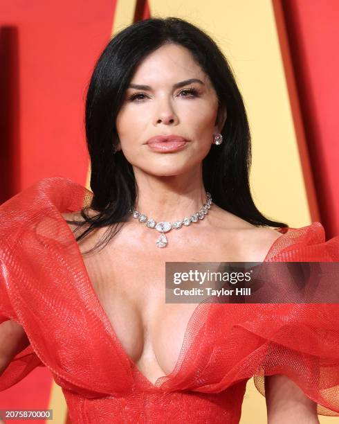 Lauren Sanchez attends the 2024 Vanity Fair Oscar Party hosted by Radhika Jones at Wallis Annenberg Center for the Performing Arts on March 10, 2024...