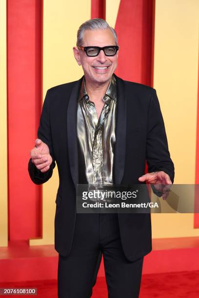 Jeff Goldblum attends 2024 Vanity Fair Oscar Party Hosted by Radhika Jones at Wallis Annenberg Center for the Performing Arts on March 10, 2024 in...