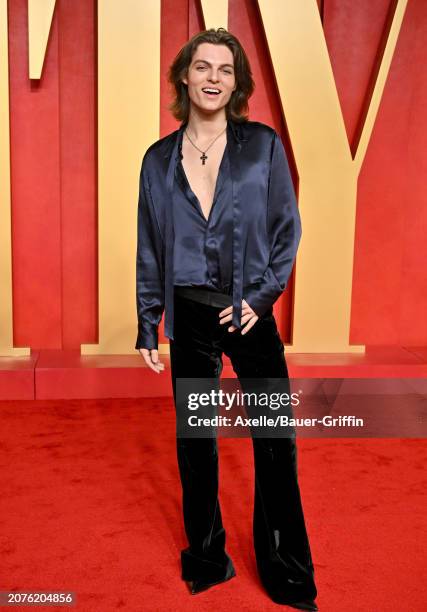 Damian Hurley attends the 2024 Vanity Fair Oscar Party hosted by Radhika Jones at Wallis Annenberg Center for the Performing Arts on March 10, 2024...
