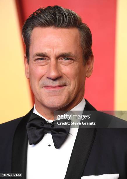 Jon Hammarrives at the 2024 Vanity Fair Oscar Party Hosted By Radhika Jones at Wallis Annenberg Center for the Performing Arts on March 10, 2024 in...