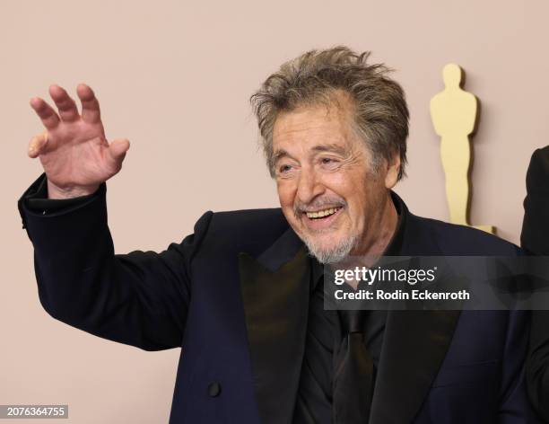 Al Pacino poses in the press room during the 96th Annual Academy Awards at Ovation Hollywood on March 10, 2024 in Hollywood, California.