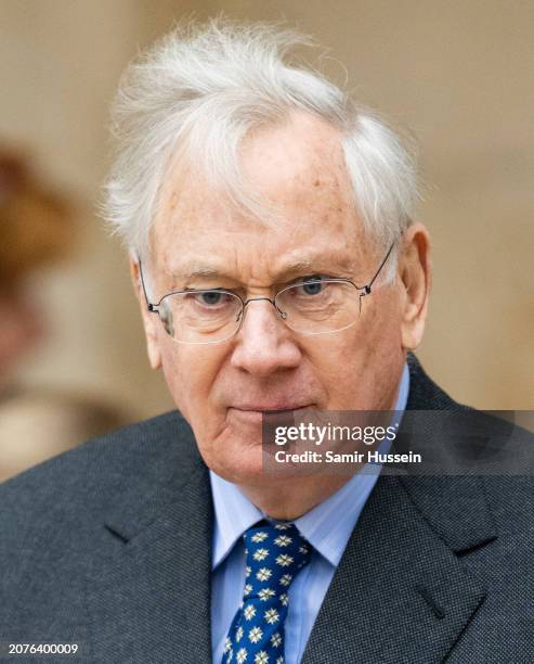 Prince Richard, Duke of Gloucester attends the 2024 Commonwealth Day Service at Westminster Abbey on March 11, 2024 in London, England.