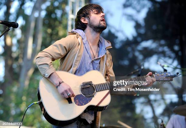 Conor Oberst of Conor Oberst & the Mystic Valley Band performs during the Outside Lands Music & Arts festival at the Polo Fields in Golden Gate Park...